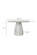 Concrete Indoor/Outdoor Dining Table | Novi Living Templo | Oroa.com