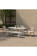 White Oval Outdoor Dining Table | Novi Living Eris | Oroa.com