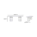 Hospitality furniture - White Oval Outdoor Dining Table - www.oroatrade.com