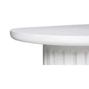 Hospitality furniture - White Oval Outdoor Dining Table - www.oroatrade.com