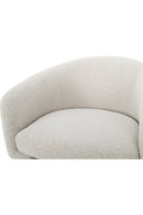 Hospitality furniture - White Curved Occasional Chair - www.oroatrade.com