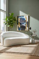 Hospitality furniture - Curved Cream Boucle Sofa - www.oroatrade.com