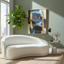 Curved Cream Boucle Sofa | Novi Living Excelsior