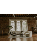 Hospitality furniture - Curved Cream Boucle Sofa - www.oroatrade.com