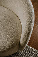 Hospitality furniture - Curved Cream Boucle Sofa - www.oroatrade.com