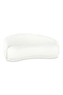 Hospitality furniture - Curved Cream Boucle Sofa - www.oroatrade.com