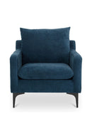 Hospitality furniture - Blue Angled-Back Lounge Chair - www.oroatrade.com