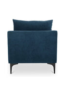 Hospitality furniture - Blue Angled-Back Lounge Chair - www.oroatrade.com