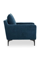 Hospitality furniture - Blue Angled-Back Lounge Chair - www.oroatrade.com
