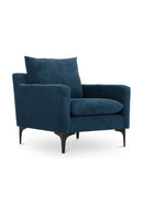 Hospitality furniture - Blue Angled-Back Lounge Chair - www.oroatrade.com
