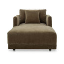 Boucle Belnd Chaise Lounge | Novi Living Bryn