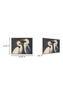 Contemporary Framed Acrylic Wall Art | Novi Living Two Cranes | Oroa.com