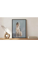 Daydreaming Dog Painting | Novi Living Blue | Oroatrade.com