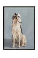 Daydreaming Dog Painting | Novi Living Blue | Oroatrade.com