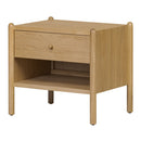 Oak Veneer 1-Drawer Nightstand | Novi Living Billy