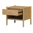 Oak Veneer 1-Drawer Nightstand | Novi Living Billy
