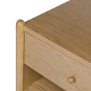 Oak Veneer 1-Drawer Nightstand | Novi Living Billy