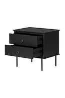2-Drawer Wooden Nightstand | Novi Living Reagan | Oroa.com