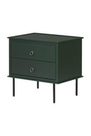 2-Drawer Wooden Nightstand | Novi Living Reagan | Oroa.com