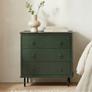 Green 3-Drawer Nightstand | Novi Living Reagan
