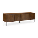 Solid Acacia 4-Door Media Cabinet | Novi Living Lincoln