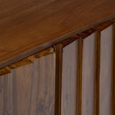 Solid Acacia 4-Door Media Cabinet | Novi Living Lincoln