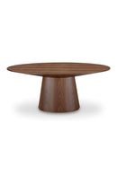 Contract furniture - Walnut Veneer Oval Dining Table - www.oroatrade.com