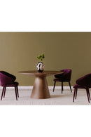 Hospitality furniture - Round Oak Veneer Dining Table - www.oroatrade.com
