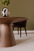 Hospitality furniture - Round Oak Veneer Dining Table - www.oroatrade.com