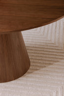 Hospitality furniture - Round Oak Veneer Dining Table - www.oroatrade.com