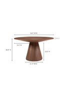 Hospitality furniture - Round Oak Veneer Dining Table - www.oroatrade.com