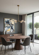 Hospitality furniture - Round Oak Veneer Dining Table - www.oroatrade.com