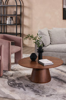 Hospitality furniture - Round Oak Veneer Coffee Table - www.oroatrade.com