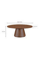 Hospitality furniture - Round Oak Veneer Coffee Table - www.oroatrade.com