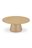 Hospitality furniture - Round Oak Veneer Coffee Table - www.oroatrade.com