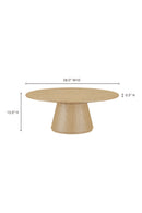 Hospitality furniture - Round Oak Veneer Coffee Table - www.oroatrade.com