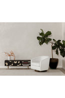 Curved Swivel Accent Chair | Novi Living Oscy | Oroatrade.com