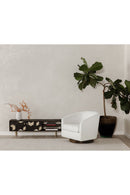 Curved Swivel Accent Chair | Novi Living Oscy | Oroa.com