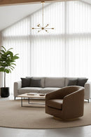 Curved Swivel Accent Chair | Novi Living Oscy | Oroatrade.com