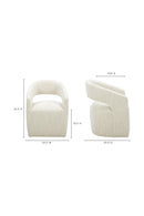 Split-Back Rolling Dining Chair | Novi Living Barrow | Oroatrade.com