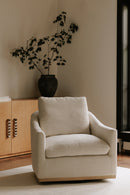 Barrel Back Swivel Lounge Chair | Novi Living Linden | Oroatrade.com