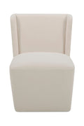 Upholstered Rolling Dining Chair | Novi Living Cormac | Oroa.com