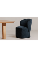 Curved Back Rolling Dining Chair | Novi Living Larson | Oroatrade.com