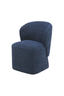 Curved Back Rolling Dining Chair | Novi Living Larson | Oroatrade.com