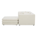 White Modular Chair With Ottoman | Novi Living Lowtide