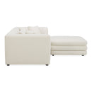 White Modular Chair With Ottoman | Novi Living Lowtide