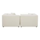 White Modular Chair With Ottoman | Novi Living Lowtide