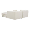 White Modular Chair With Ottoman | Novi Living Lowtide