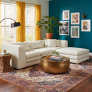 White Modular Chair With Ottoman | Novi Living Lowtide