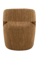 Brown Open-Back Rolling Dining Chair | Novi Living Barrow | Oroa.com